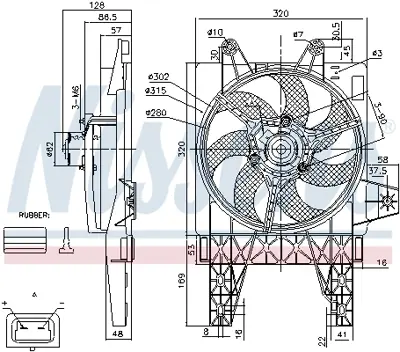 NISSENS 85140 Fan Radyatoru 7741200 K46541534