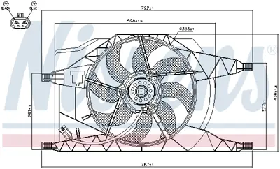 NISSENS 85258 Fan Radyatoru 7701067595