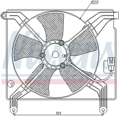 NISSENS 85358 Fan Radyatoru 96181887
