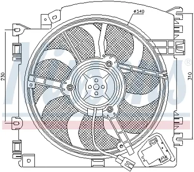 NISSENS 85598 Fan Motoru Davlumbazlı Clıo Iıı Klımalı 7701068310