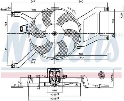NISSENS 85714 Fan Motoru Dacıa Logan 1,5 Dcı 8200832493