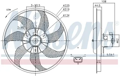 NISSENS 85781 Fan Radyatoru 24445190
