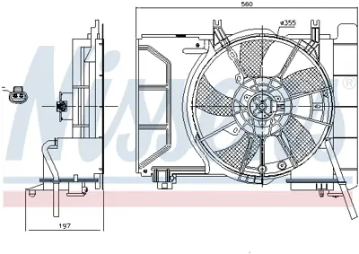 NISSENS 85941 Fan Radyatoru 163600Q040