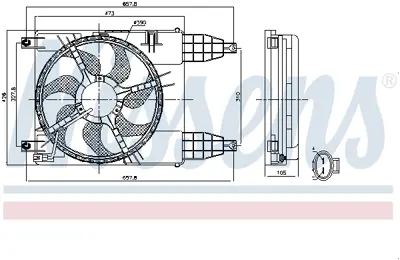 NISSENS 85942 Fan Radyatoru 