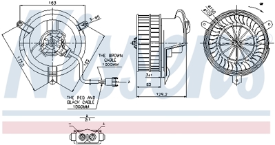NISSENS 87035 Kalorıfer Motoru A2018204542