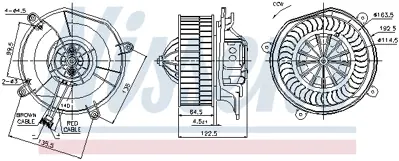 NISSENS 87103 Kalorıfer Motoru C219 04>10 W211 02>08 S211 03>09 A2118300908