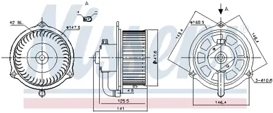 NISSENS 87158 Kalorıfer Motoru SH6361B10