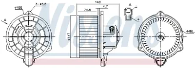 NISSENS 87161 Kalorıfer Motoru Ranger   06>12  Mazda Bt-50 Cd, Un) 2.5 Mrz-Cd 06>15  UR8361B10