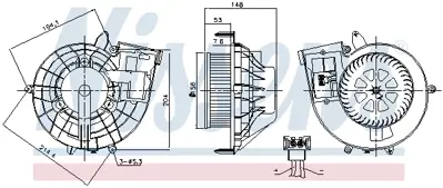 NISSENS 87210 Kalorıfer Motoru Slk-Class R171 04>11 A1718350004