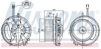 NISSENS 87256 Kalorıfer Motoru 5Q1819021E