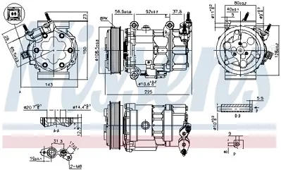 NISSENS 890041 Kompresor SD6V121929M