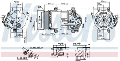 NISSENS 890078 Klıma Kompresoru A-Class W169 04>12 B-Class W245 05>11 A0022306811