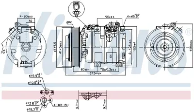 NISSENS 890166 Kompresor 8832044110