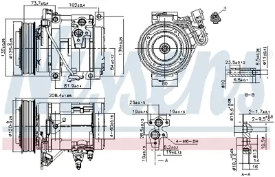 NISSENS 890332 Kompresor 883202835084