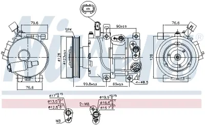 NISSENS 890562 Kompresor 977013Z001