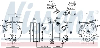 NISSENS 890573 Kompresor 97701D7100