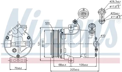 NISSENS 89197 Kompresor R1580043
