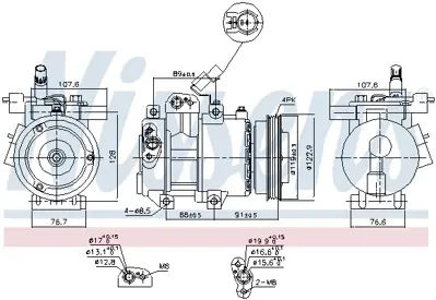 NISSENS 89279 Kompresor 977011G010