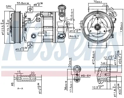 NISSENS 89577 Kompresor R1580066