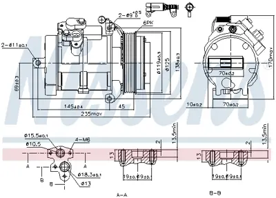 NISSENS 89606 Klıma Kompresoru Sprınter W906 906 06>16 K68012250AA