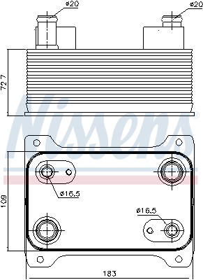 NISSENS 90747 Yag Sogutucu 4E0317021H