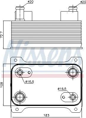 NISSENS 90747 Yag Sogutucu 4E0317021H