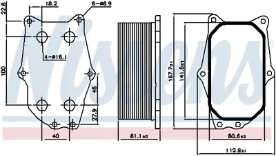 NISSENS 90987 Yag Sogutucu 5650362