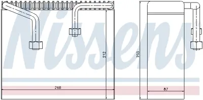 NISSENS 92068 Evaporator MR201713