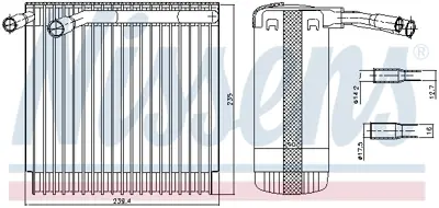 NISSENS 92129 Evaporator 9187139