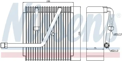 NISSENS 92147 Evaporator 97046488
