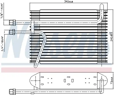 NISSENS 92155 Evaporator 9470142