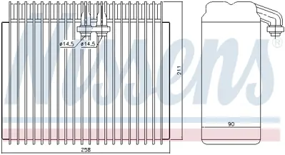 NISSENS 92171 Evaporator K46722672