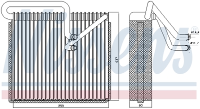 NISSENS 92190 Evaporator 93171831