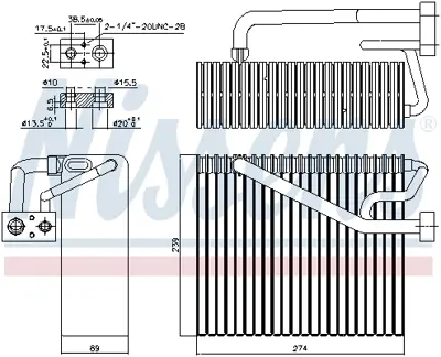 NISSENS 92211 Evaporator 
