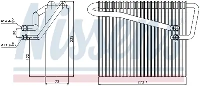 NISSENS 92301 Evaporator 9118965