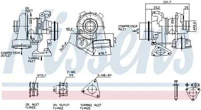 NISSENS 93081 Turbo A6400902380