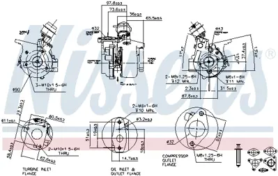 NISSENS 93150 Turbo 14411AW40AEP