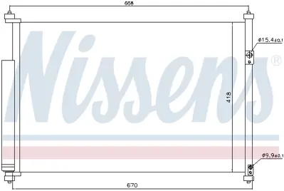 NISSENS 940012 Klıma Radyatoru 9531064JA0000