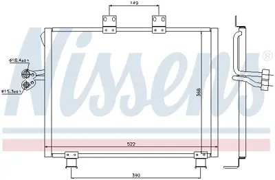 NISSENS 940017 Klıma Radyatoru K55037618AF