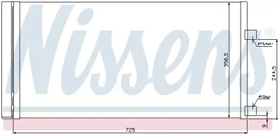 NISSENS 940034 Klıma Radyatoru 921100002R