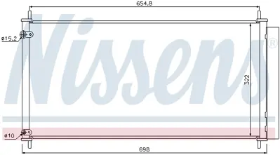 NISSENS 940036 Klıma Radyatoru 8845012290