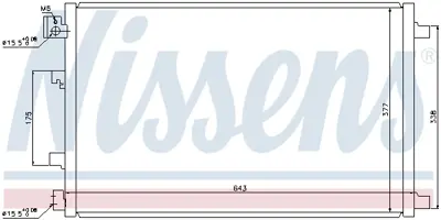 NISSENS 940039 Klıma Radyatoru 92100JD20A