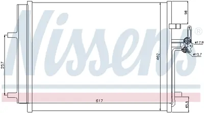 NISSENS 940043 Klıma Radyatoru 7G9119710FB