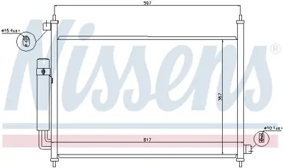 NISSENS 940064 Klıma Radyatoru 80110SJHE02