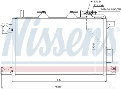NISSENS 940100 Klıma Radyatoru W203 02>07 Cl203 02>08 S203 02>07 C209 02>09 A209 03>10 A2035002154