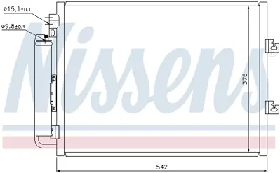 NISSENS 940126 Klıma Radyatoru 921006980R
