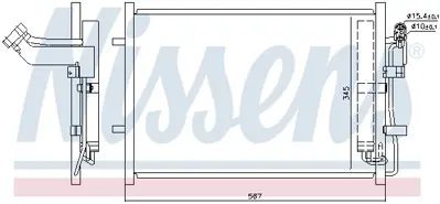 NISSENS 940148 Klıma Radyatoru BBR461480B