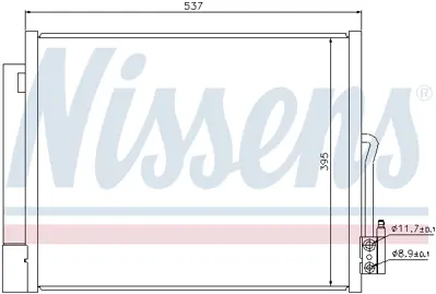 NISSENS 940156 Klıma Radyatoru Merıva B 39032300