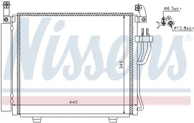 NISSENS 940206 Klıma Radyatoru 976060X200