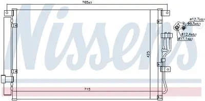 NISSENS 940210 Klıma Radyatoru 976063J000AS